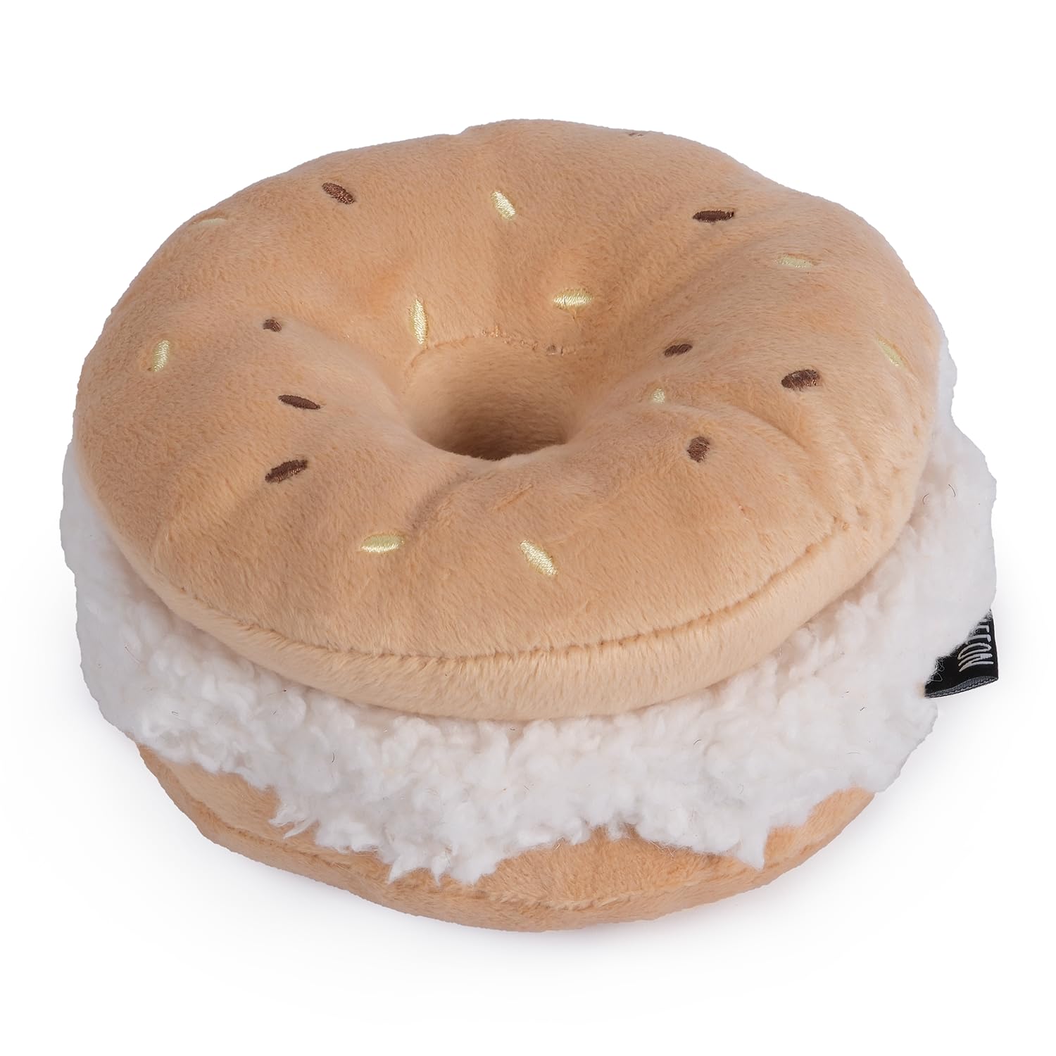 CHEWFFON Squeaky Dog Toys, Interactive Dog Snuffle Toys, Cute Bagel Shape Dog Enrichment Toy Treat Puzzle for Small Medium Large Dogs (Level 1)