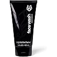 Black Wolf Men’s Charcoal Powder Face Wash, 5 Fl Oz - Facial Cleanser Removes Unwanted Impurities from Your Skin and Soothes Irritation