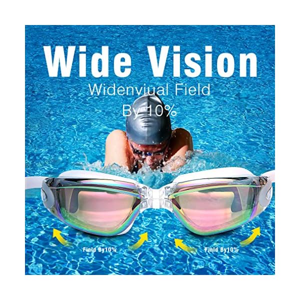 GAOGE-Swim-Goggles-Swimming-Goggles-Swim-Cap-Case-Nose-Clip-Ear-PlugsSwim-Goggles-Mirror-Coated-Lenses-Anti-Fog-Shatterproof-UV-Protection-for-Adult-Men-Women-Youth-Kids-Child-White GAOGE-Swim-Goggles-Swimming-Goggles-Swim-Cap-Case-Nose-Clip-Ear-PlugsSwim-Goggles-Mirror-Coated-Lenses-Anti-Fog-Shatterproof-UV-Protection-for-Adult-Men-Women-Youth-Kids-Child-White