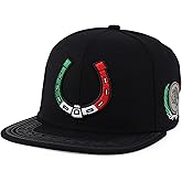 Trendy Apparel Shop Mexico Rodeo Western Design Embroidered Flat Bill Snapback Cap