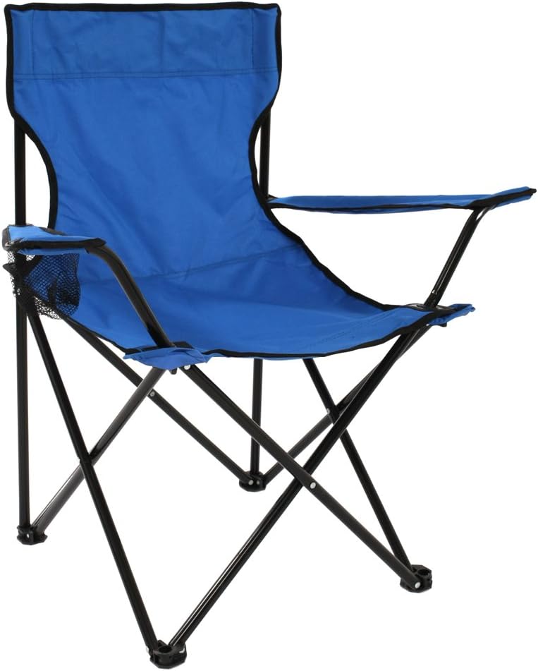 YAAO Portable Folding Beach Camp Chair with Carry Bag for Camping Blue