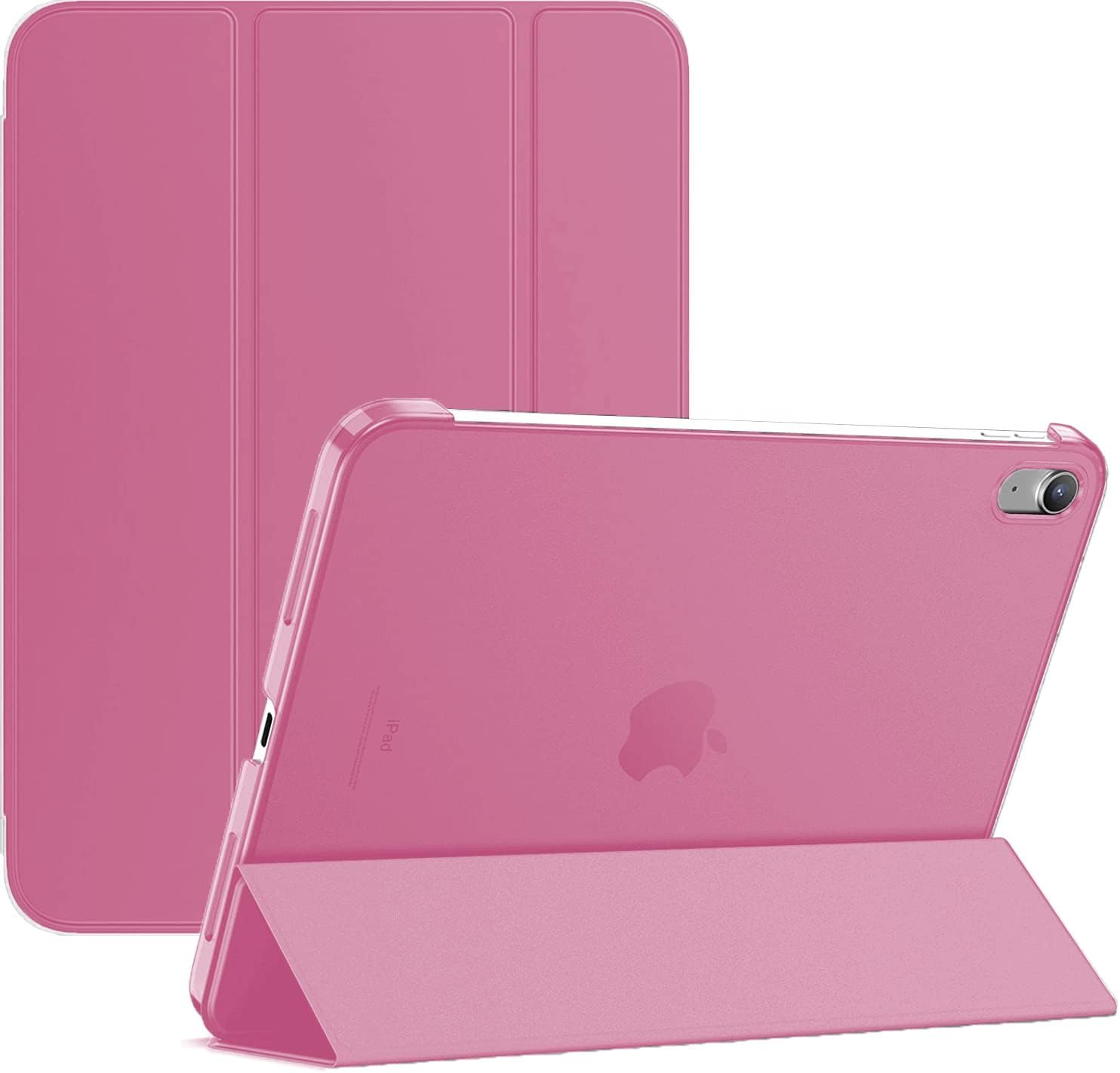 Flip Folio Smart Case For iPad Mini 7th Generation Mini (A17 Pro) 2024 & iPad Mini 6th Generation 2021, Magnetic Stand Cover, Ultra Slim Lightweight Auto Sleep/Wake Support (Pink)