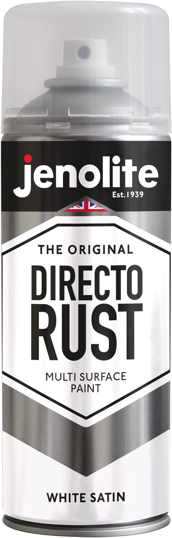 Jenolite Directorust Satin White Spray Paint 400ml Direct To Rust