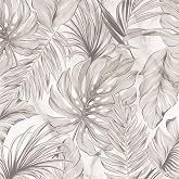 VistaPalette Boho Sand Monstera Leaf Abstract Plants Modern Peel and Stick Wallpaper Wall Decor Self Adhesive Wall Paper Stic