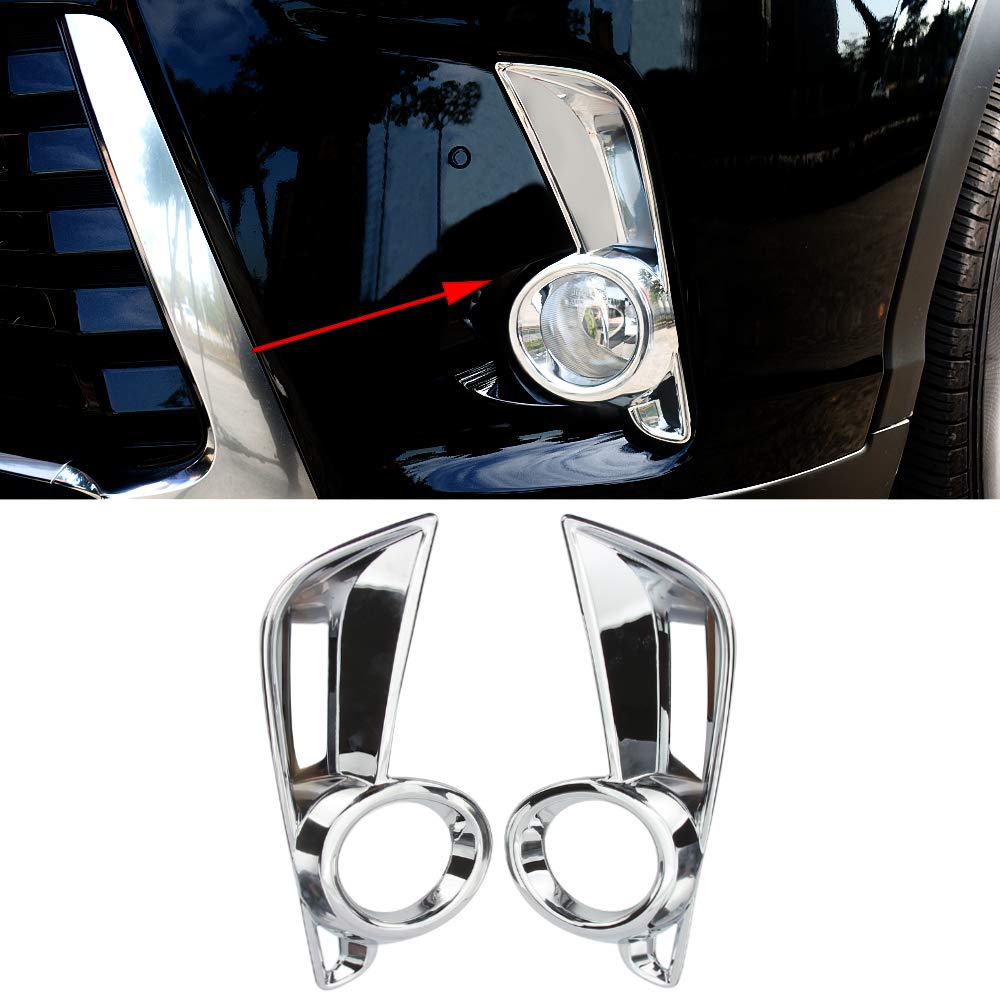 Photo 1 of Senzeal ABS Chrome Front Fog Light Lamp Cover Trim Replace for Toyota Highlander 2014 2015 2016 2017 2018 2019 2PCS