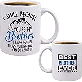 BLINY Best Brother Ever Coffee Mug - Great Gift for Brother or Best Friend - 11 Oz