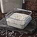 CFS 1072007 StorPlus Stackable Square Food Storage Container, 2 Quart Capacity, Clear (Pack of 6)
