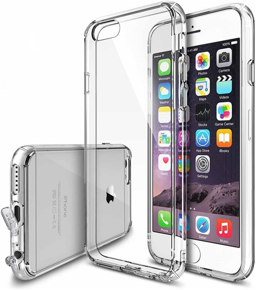 Case for iPhone6PLUS /6SPLUS,CLOUDSTOO Apple iPhone 6PLUS/6sPLUS Case 5.5 Inch , PC Back TPU Bumper [Shock Absorption Technology/ Drop Protection and Anti-Scratch] for iPhone 6sPLUS and iPhone 6PLUS-Crystal Clear