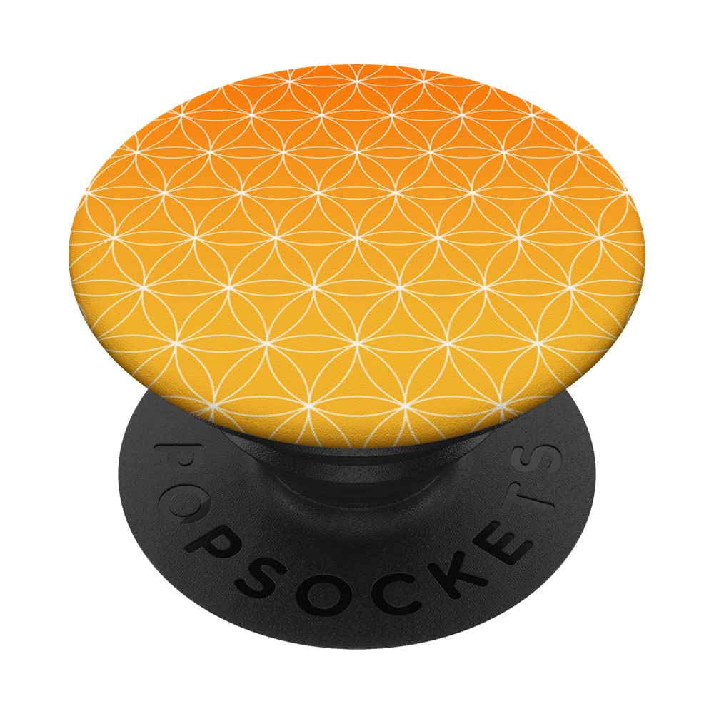 Flower of life pattern, sacred geometry, health, yoga symbol PopSockets Swappable PopGrip