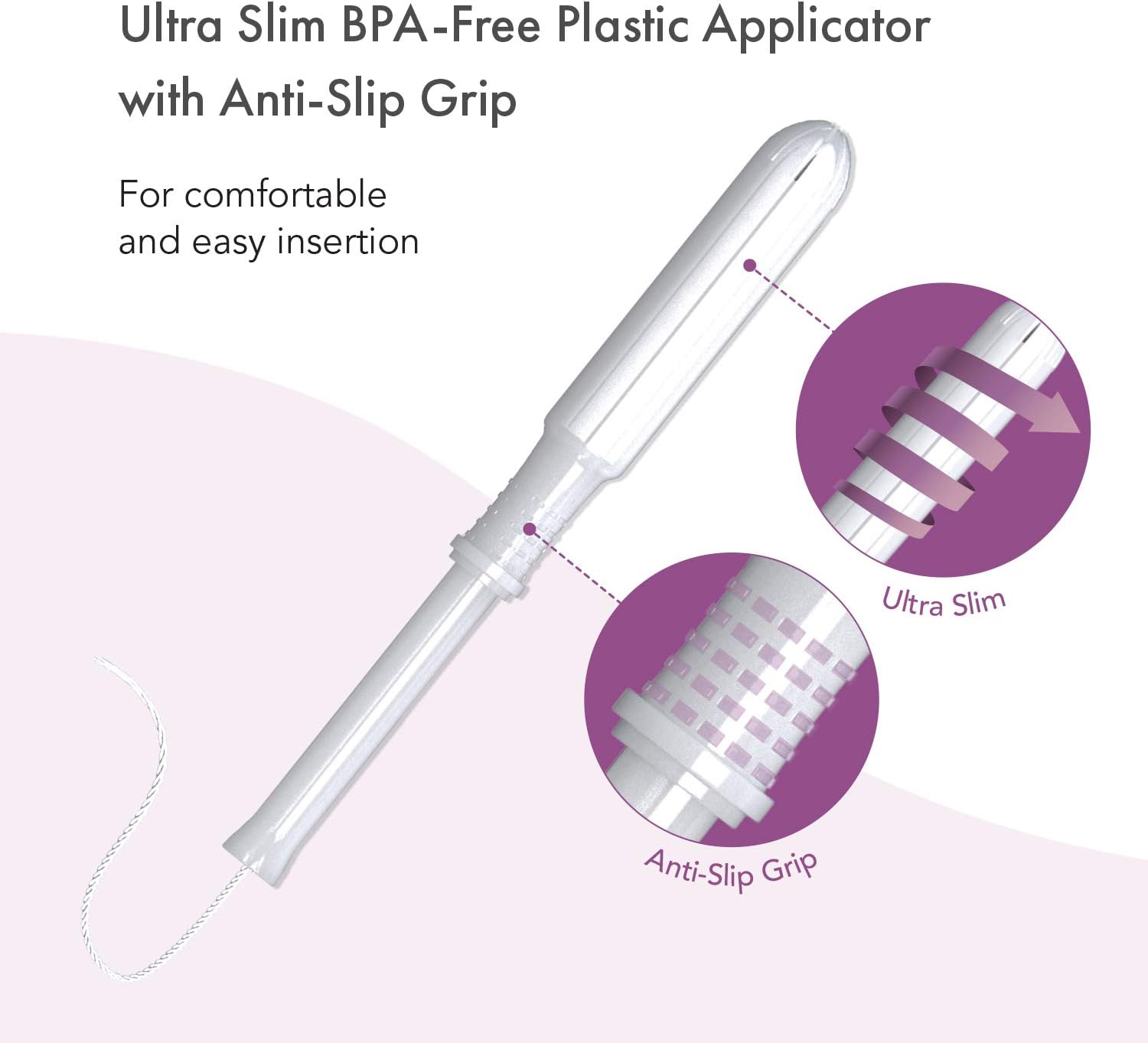 Rael Organic Cotton Unscented Tampons - Regular & Super Size, BPA Free Plastic Applicator, Chlorine Free, Ultra Thin Applicator with Leak Locker Technology (32 Count, Bundle): Health & Personal Care