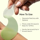 mCaffeine Green Tea Hydrogel Under Eye Patches Dark Circles Puffy Eyes Peptides view 8
