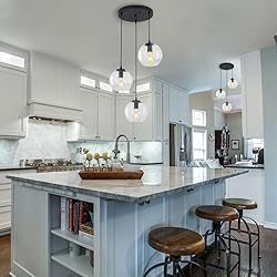 LMSOD Globe Pendant Light, Modern Hanging Lighting