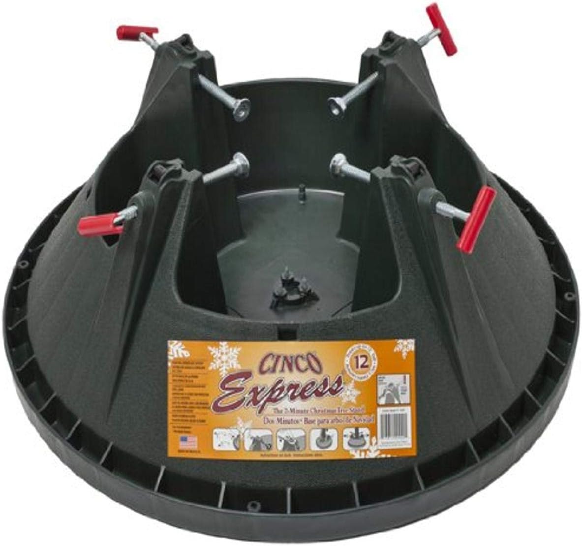 Tree Stands - BUFFALO BATT & FELT Cinco Plastics INC C-144E Large Xmas Tree Stand, No Size