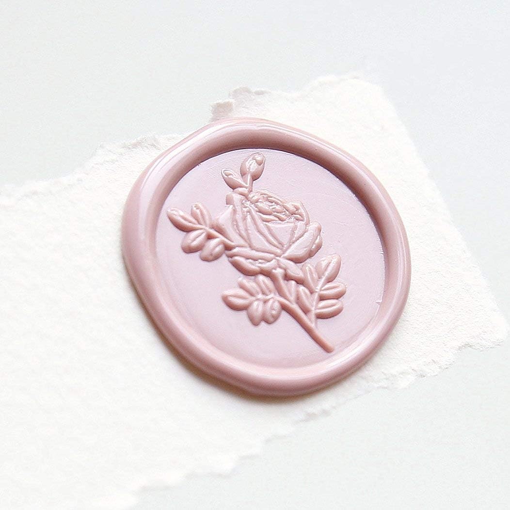 UNIQOOO Wild Rose Wax Seal Stamp, Single
