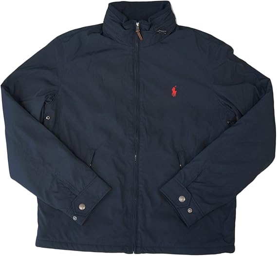 Amazon Co Jp ポロ ラルフローレン Polo Ralph Lauren メンズ ジャケット ナイロンジャケット 裏フリース ネイビー レッド Xxl 並行輸入品 Clothing Accessories
