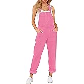 luvamia Women's Casual Stretch Adjustable Denim Bib Overalls Jeans Pants Jumpsuits