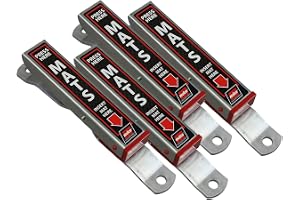 Malco Mat Clamp - Heavy Duty Aluminum Car Wash Floor Mat Hanger/Hold Your Floor Mats While You Clean Your Car/Pack of 4 (810149PK4)