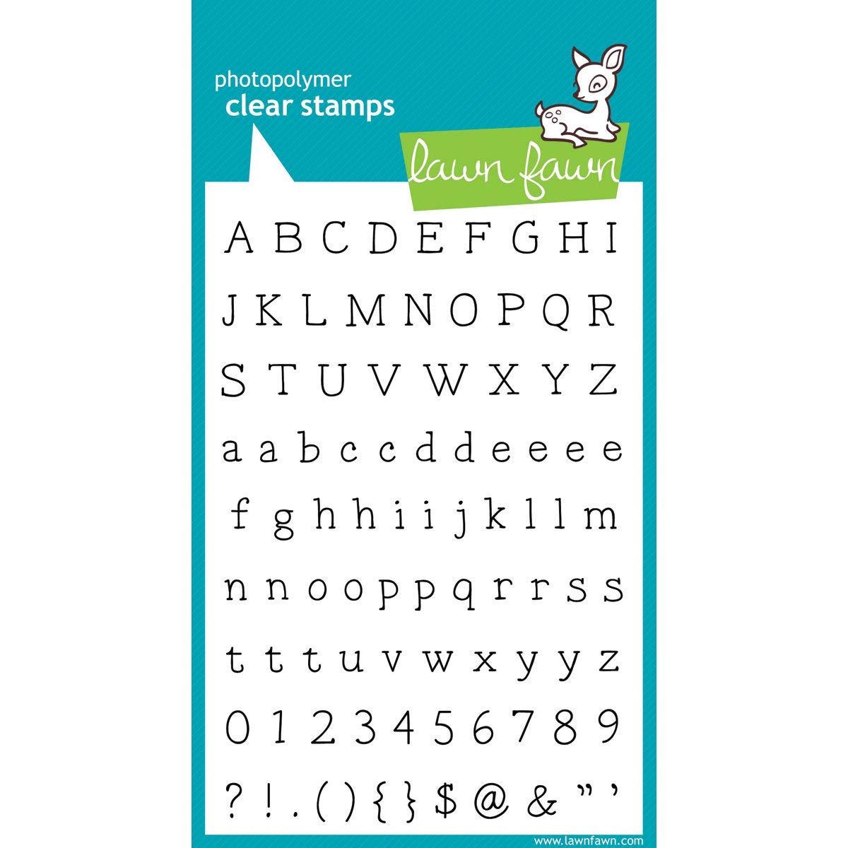 Lawn Fawn Smitty's ABC 4"x6" Clear Alphabet Letter Stamps LF321