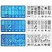 Biutee 13Pcs Flower Forest Image Nail Plates + 2 Stamper Scraper Sets Nail Art Stamping Plates Nail Stamp Plate Nail Art Tools