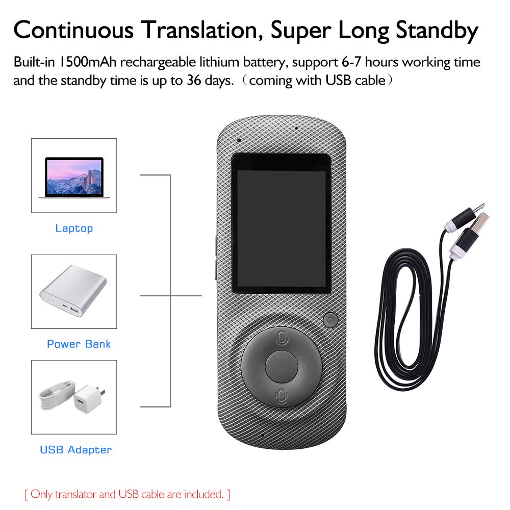 Aibecy Smart Language Voice Translator Device Translation 42 Languages