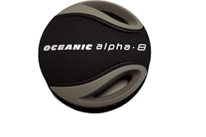 Oceanic Diaphragm Cover Second Stage Alpha 8 - Gray & Black