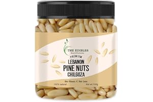 THE EDIBLES Lebanon Pine Nuts Without Shell, 100g | Chilgoza Nuts_Packing May Vary