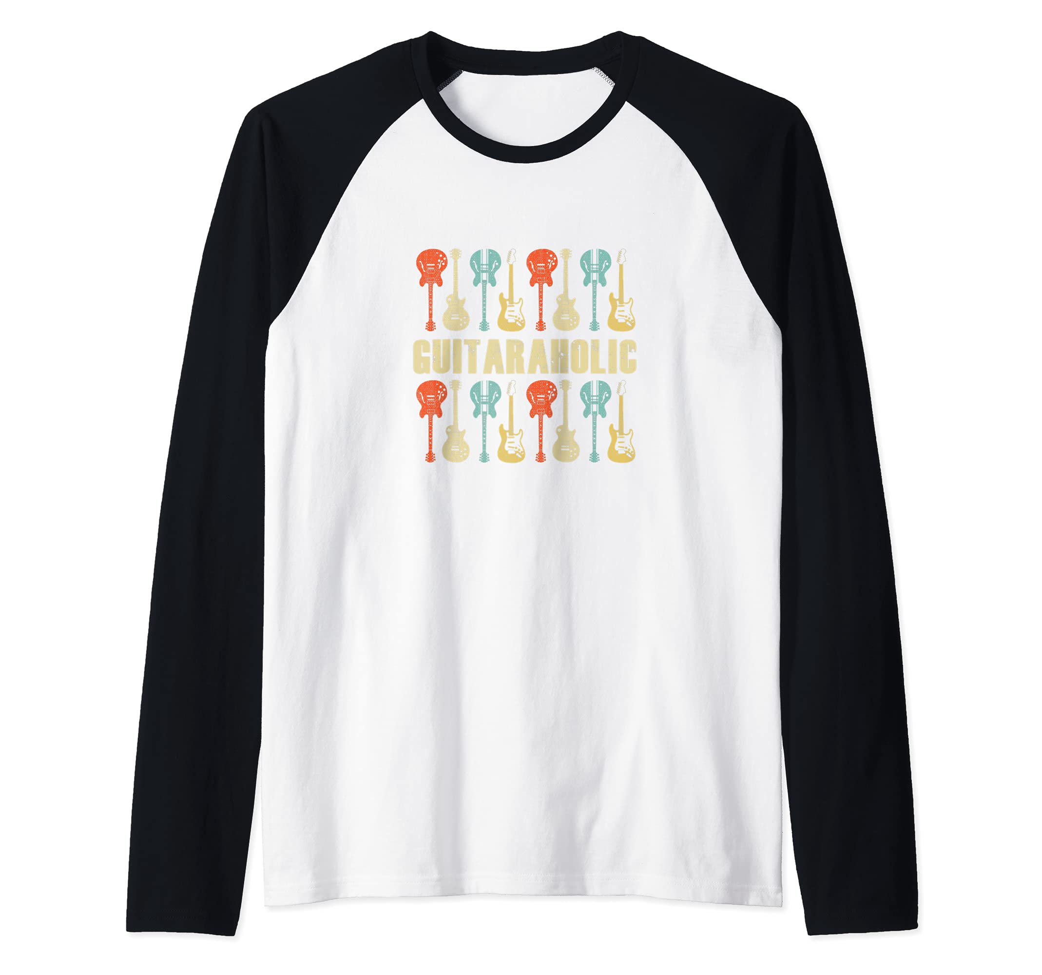 Guitaraholic Guitar design for Guitar Player Raglan Baseball Tee