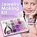 Jewelry Making Kit- Everything Included in This Beginners Jewelry kit. Girls and Teens Will Love Exploring Their Creativity. Directions and Sample Ideas Included with This Lavender Bead kit.