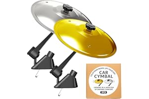 Howdy Bally Car Drum Cymbal Air Vent - Mini Car Crash Cymbal for Music Lovers, Perfect for Car Vent Drumming Fun(2 Pcs)