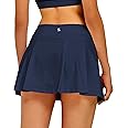 Stelle Women Tennis Skirt Golf Skorts Athletic High Waisted with Pockets Inner Shorts Sport Workout Pleated Pickleball