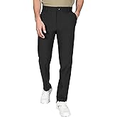 Soojun Men's 4-Way Stretch Performance Golf Pants, Quick-Dry Lightweight Tech Trousers, Versatile Business Casual Dress Pants