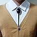 Lanxy Vintage Western Cowboy Larger Black Stone Bolo Tie For Men Native American
