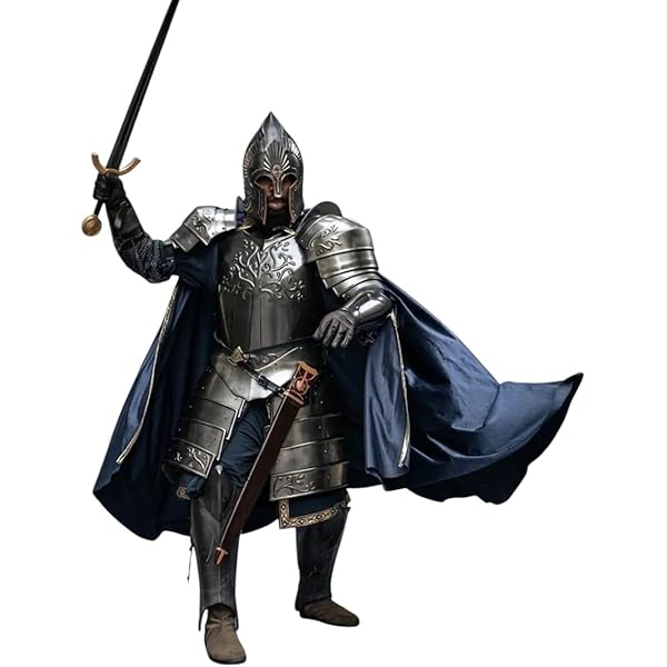 Middeleeuwse Ridder Vrouwelijke Kostuum Staal Armor Lady