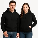 Gift Hub Black Hoodies Unisex XL 2 Pack Cotton Sweatshirt Workwear UK view 6