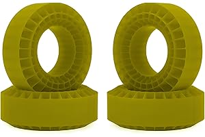 POWMOK AMK 1.9 Crawler Tire Foam, 108x42mm 1.9 tires Silicone Rubber Insert Foam, 1.9 Tires Waterproof Inner Filler For 1/10 RC Crawler Axial SCX10 CJ-7 Capra BRX01 TF2 GEN8 TRX4 Upgrades (Green)