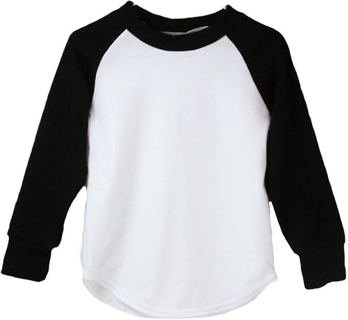 Black Long Sleeve Raglan Baseball TShirt5 Years Amazon.ca Clothing & Accessories