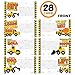 JOYIN 28 Pack Valentines Party Gift Cards with Mini Construction Vehicle Toy Set for Kids Valentine's Classroom Exchange Prizes