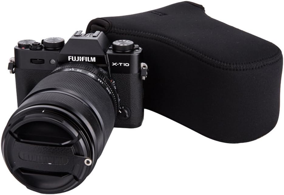 JJC Neoprene Camera Case Pouch Bag for Canon EOS M50 M5 M6 Mark II + EF-M 55-200mm/EF-M 18-150mm Lens - Image 3