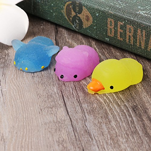 chuwa Cute Mochi Antistress Glow in The Dark Squishy Cat Stress Reliever Toy