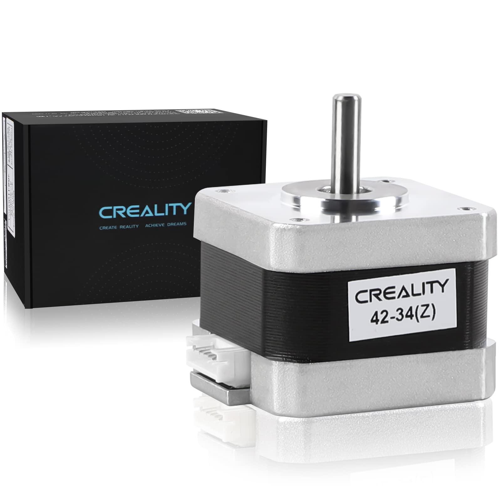 Creality Stepper Motor, Official 42-34 Stepper Motor 2 Phase 0.8A 1.8 Degree 0.4N.M 42-34 Stepper Motor for 3D Printer Extruder,Compatible with CR-10 Series Ender-5 Series and Ender-3 Series Z-axis