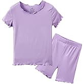 Zanie Kids Baby Toddler Pajamas Set Short Kids Summer Sleepwear Snug Fit Viscose Pjs Girls Boys