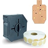 Target Pasters for Shooting Practice Cardboard, Tactical Belt Clip, Self Adhesive Target Stickers, 0.8 Inch Stickers for USPS