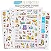 Sinceroduct Planner Stickers Holiday Seasonal Stickers 8 Sheets/300+ Value Pack Bullet Journals-Productivity&Decorative Happy Sticker Tablet,Include Christmas,Valentine's Day,Birthday and Thanksgiving