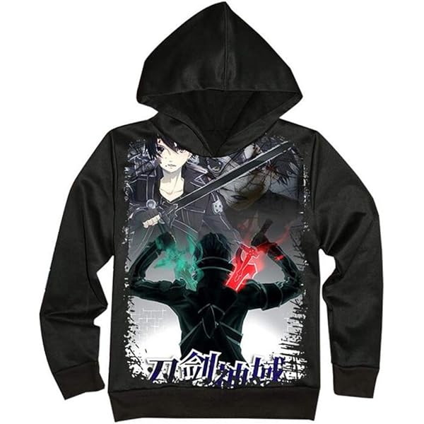 Sweat à Capuche Sword Art Online Pour Hommes Et Femmes, Pull Chaud Unisexe, Manches Longues, Anime, Kirito Et Asuna, Couple PVD, Harajuku, Grande Taille