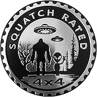 thumbnail image 2 of Bigfoot Squatch Badge Emblem For Jeep Wrangler - 4x4 Metal Car Decal Sticker Round Design 2 of 9