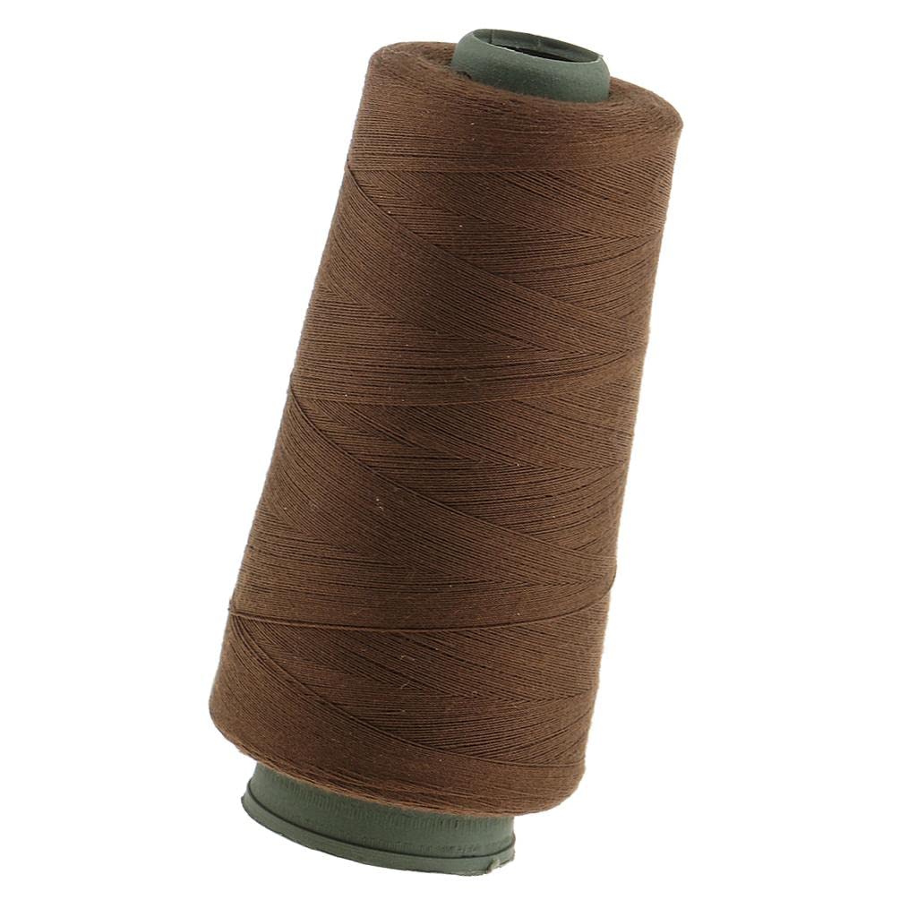 Sharplace 1 piece Hair Weave Sewing Bead Decor Thread for Weft Hair Extensions, Light Brown