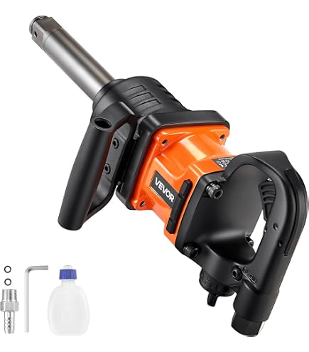 Performance Tool M634 1" Heavy Duty Air Impact Wrench – Long Shank With Case