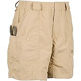 AFTCO Bluewater M01L Long Traditional Fishing Shorts-Khaki (Khaki)