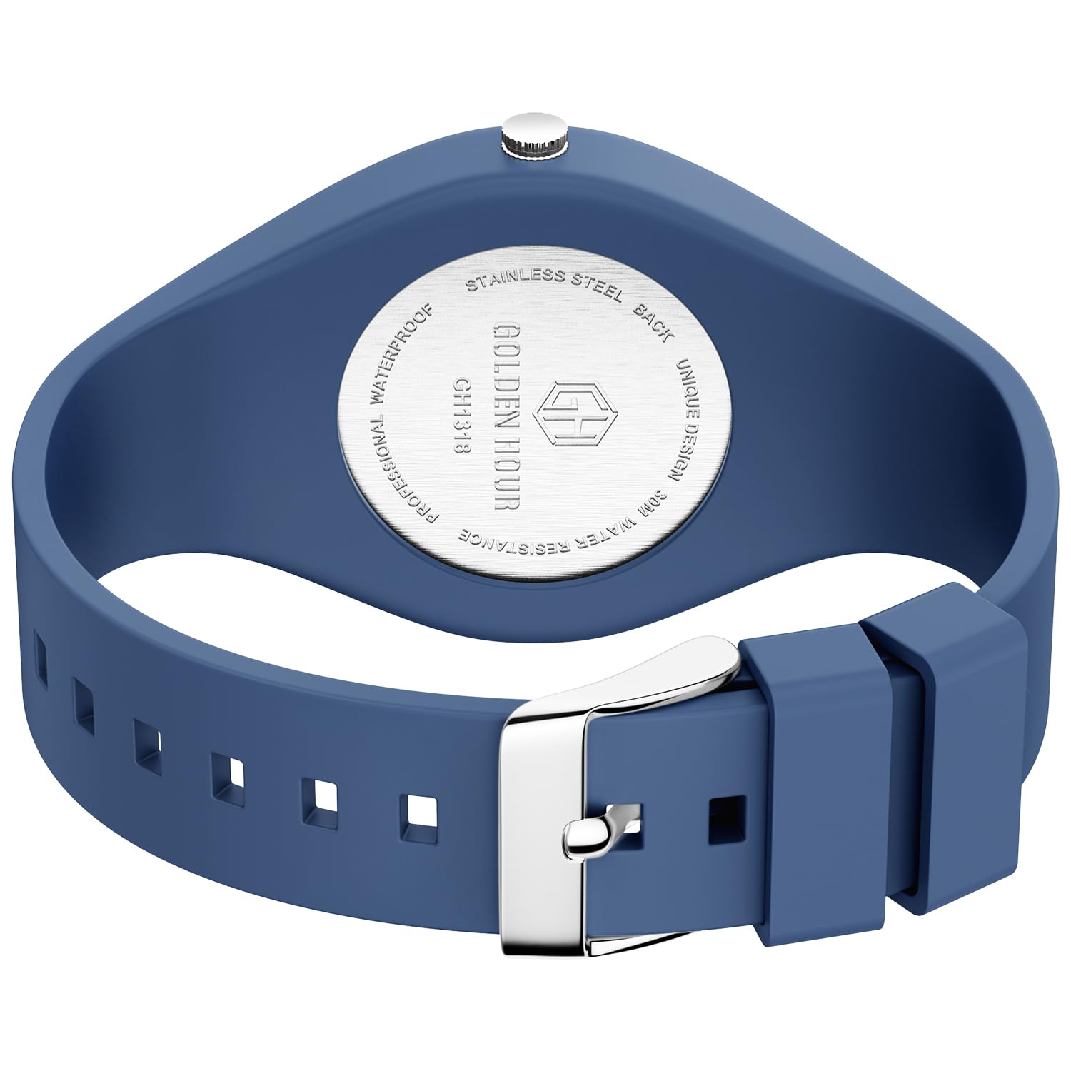 GOLDEN HOUR Armbanduhr Damen wasserdichte Digital Analoge, Unisex-Sportuhren für Uhr Damen Studenten Mädchen Jungs – leuchtende, Leicht Ablesbares Zifferblatt, Silikonarmband Krankenschwester Uhren