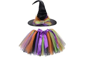 Tutu Dreams Halloween Witch Tutu Outfit for Women Free Size Halloween Party Dress Up